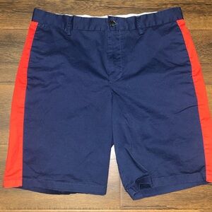 Calvin Klein Blue and Red Flat Front Shorts
